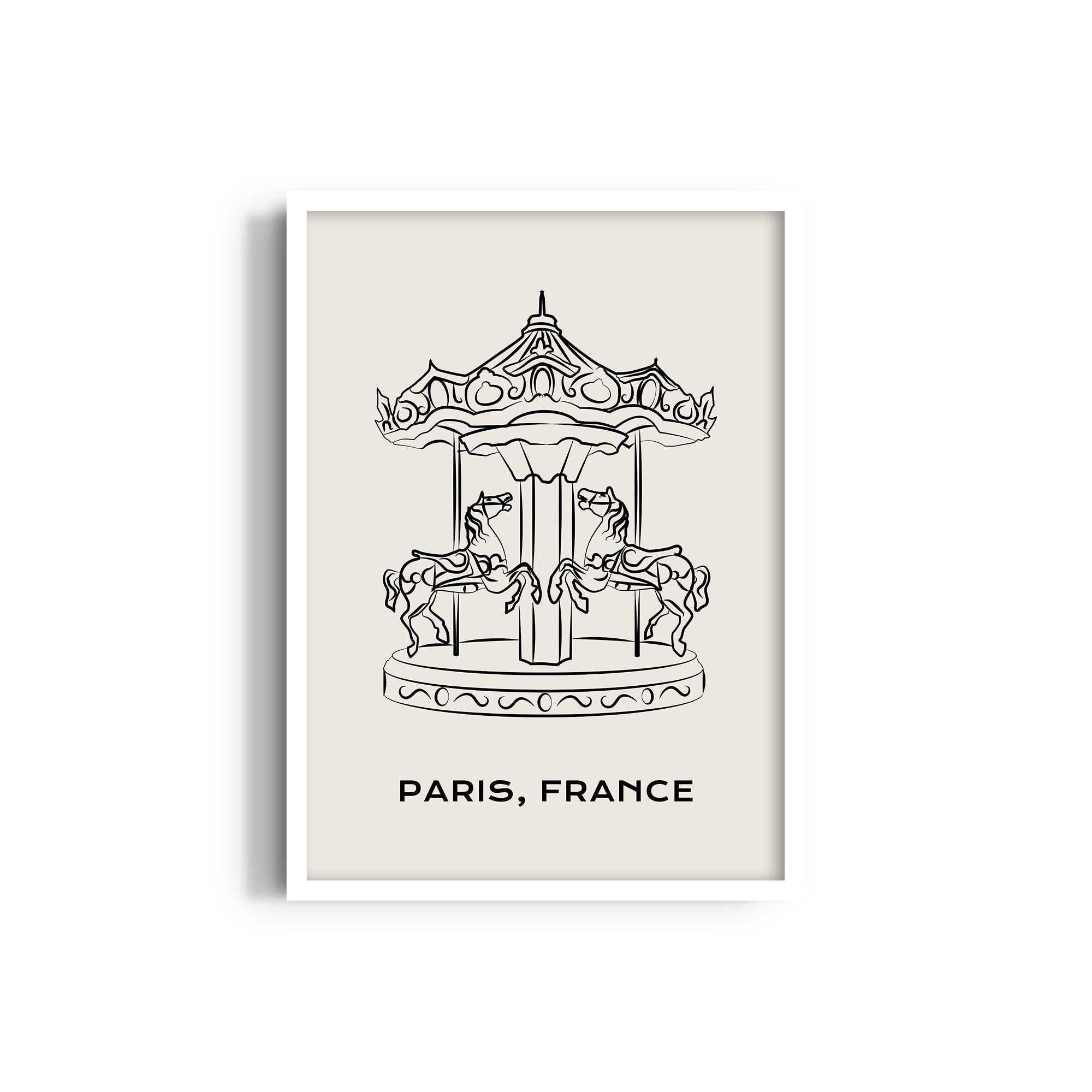 Carousel Modern Line Wall Art