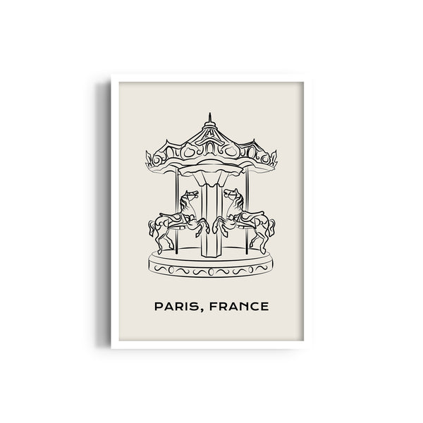 Carousel Modern Line Wall Art