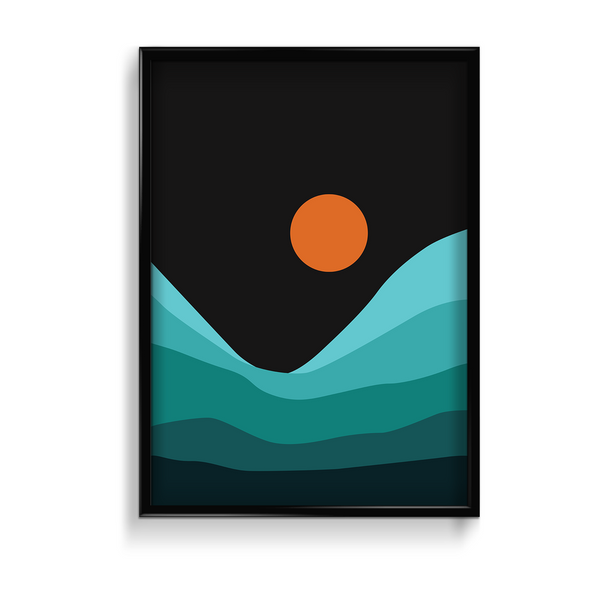 Conscious Drama Landscape Modern Wall Art