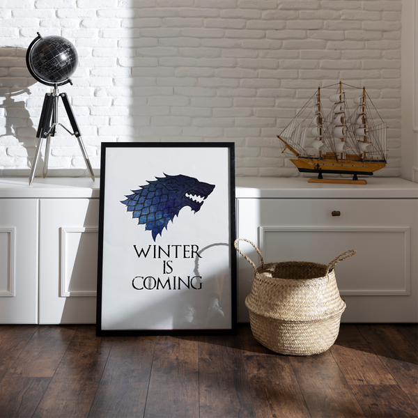 Winter is Coming - Game of thrones Poster - The Mortal Soul