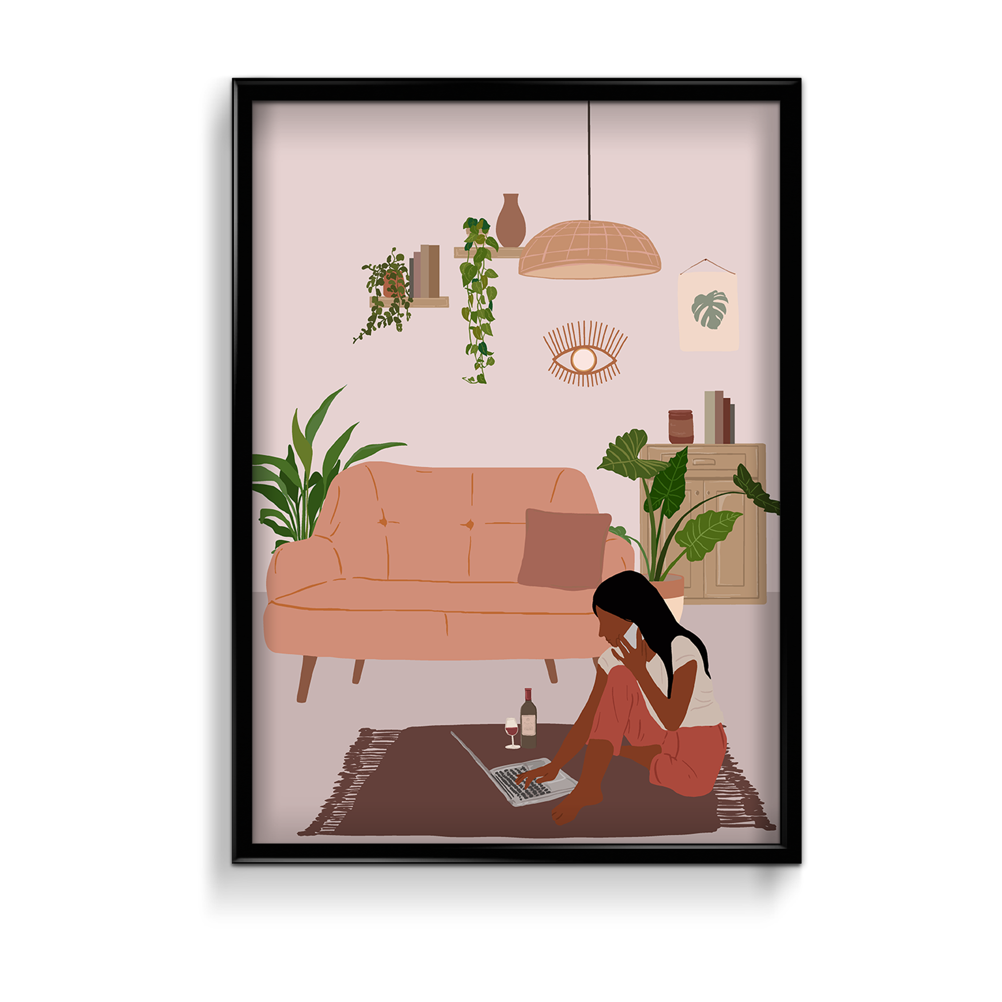 Work From Home - Modern Wall Art