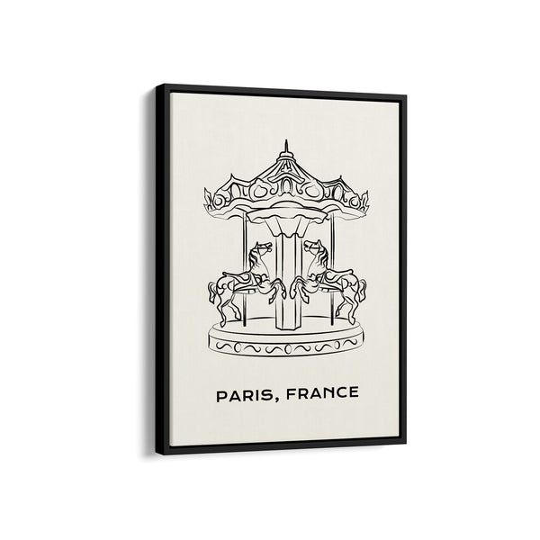 Carousel Modern Line Wall Art