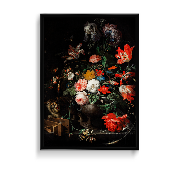 The Overturned Bouquet by Abraham Mignon (1660-1679)Botanical Wall Art