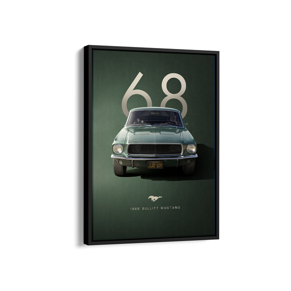 1968 Bullitt Mustang Wall Art