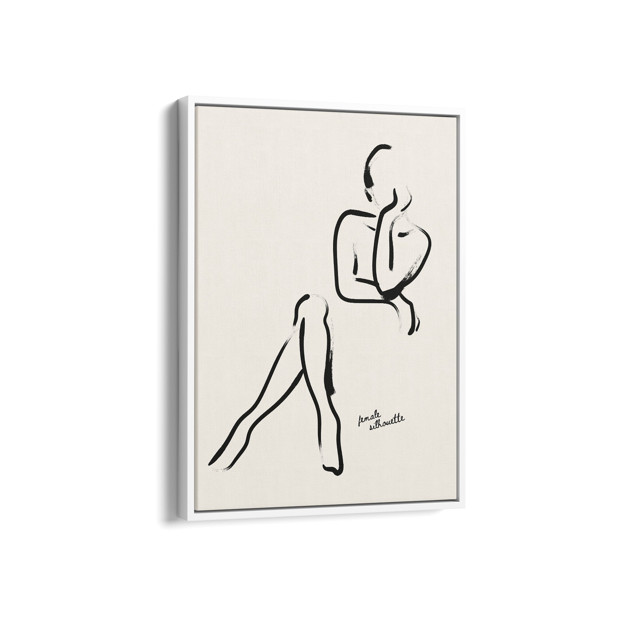 Female Silhouette Boho Modern Wall Art