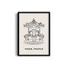 Carousel Modern Line Wall Art