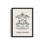 Carousel Modern Line Wall Art