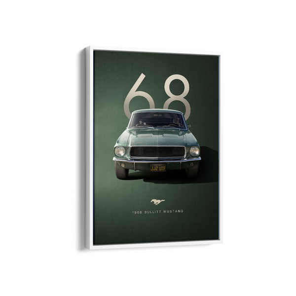 1968 Bullitt Mustang Wall Art