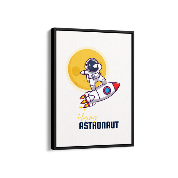 Flying Space Kid Astronaut Wall Art