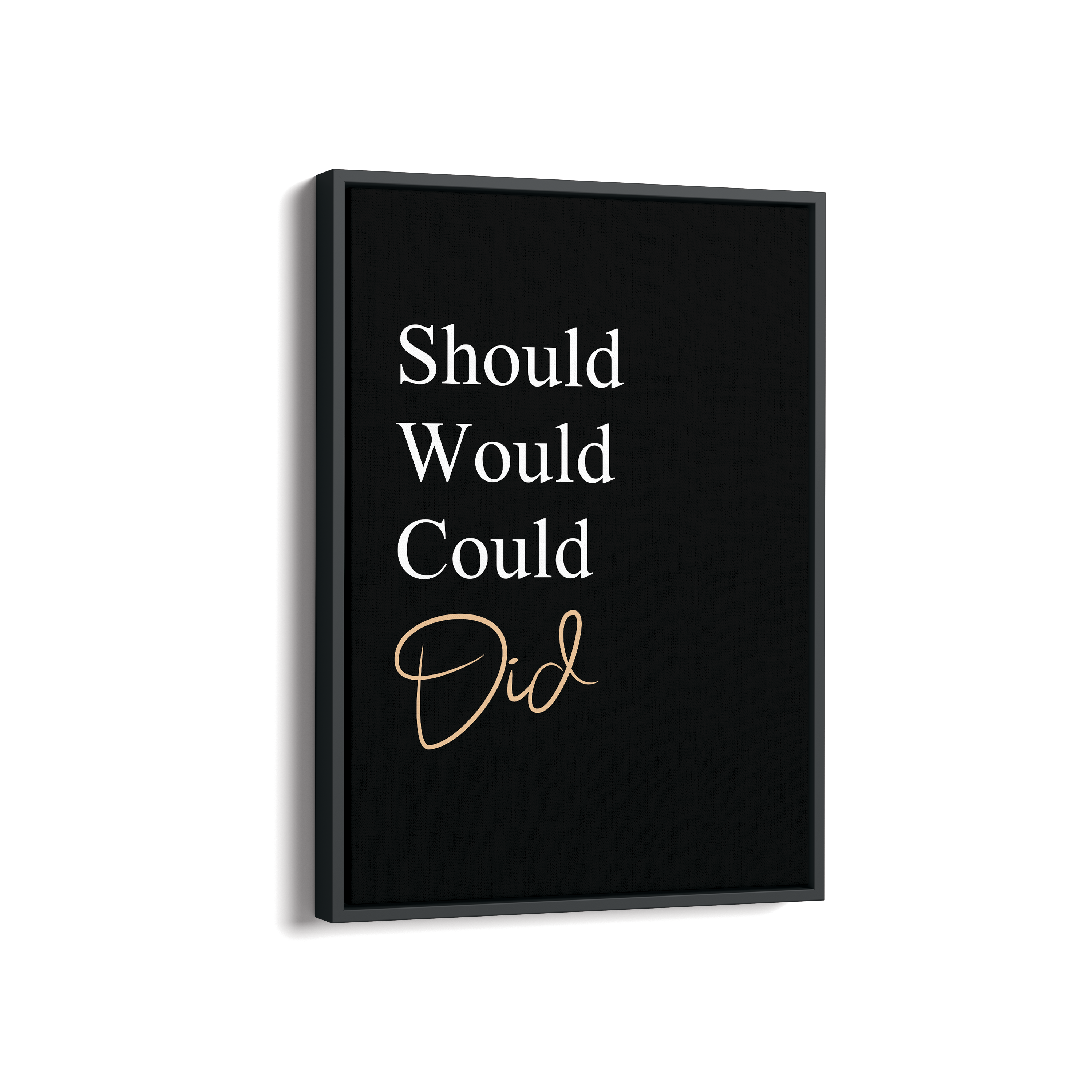 Should would could did Quote Wall Art