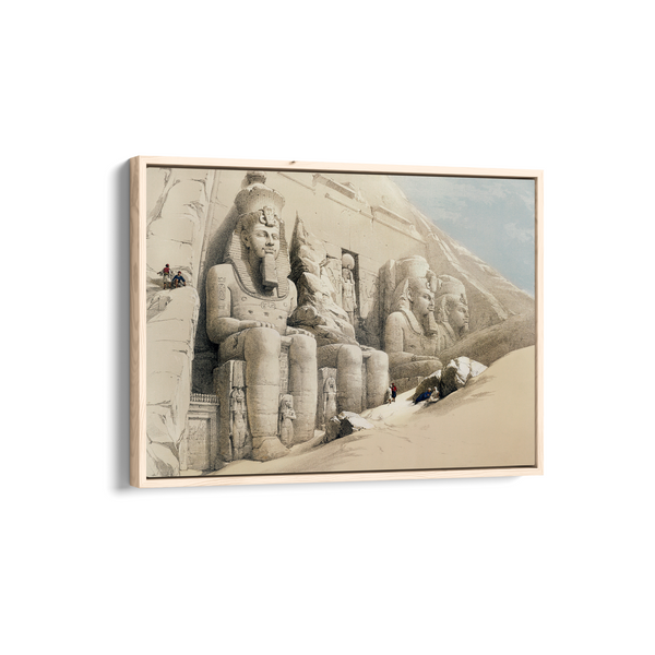 The Great Temple of Aboo Simble Nubia illustration by David Roberts (1796–1864) Landscape Art