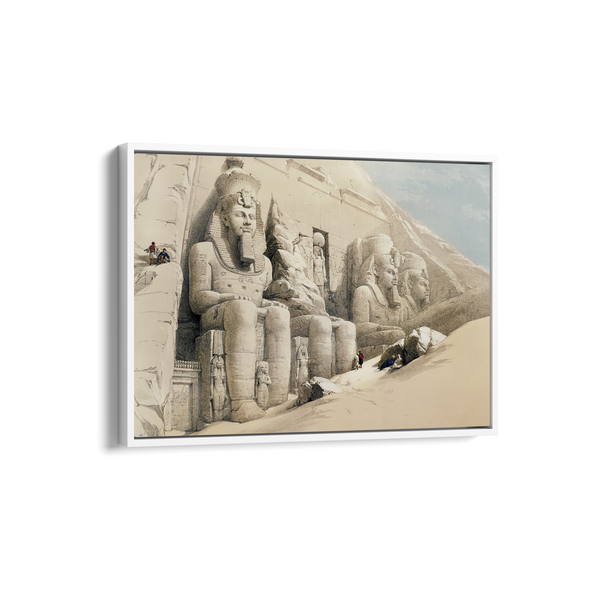 The Great Temple of Aboo Simble Nubia illustration by David Roberts (1796–1864) Landscape Art