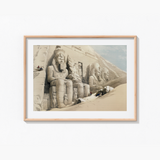 The Great Temple of Aboo Simble Nubia illustration by David Roberts (1796–1864) Landscape Art