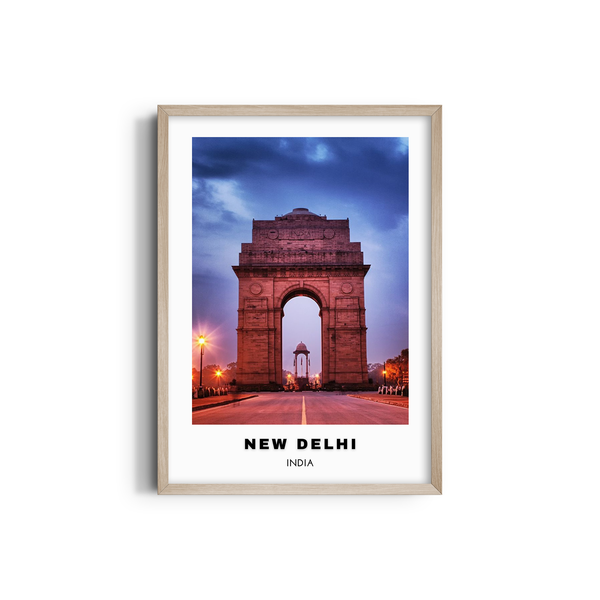 New Delhi Colored City Art