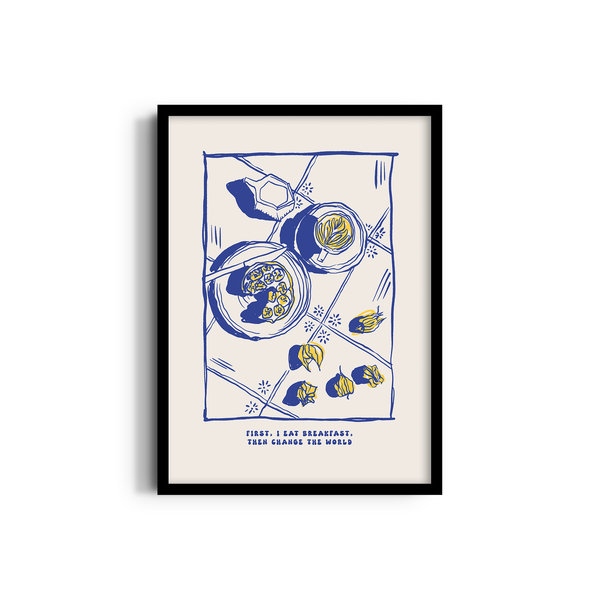 First, I Eat Breakfast Cravings Wall Art