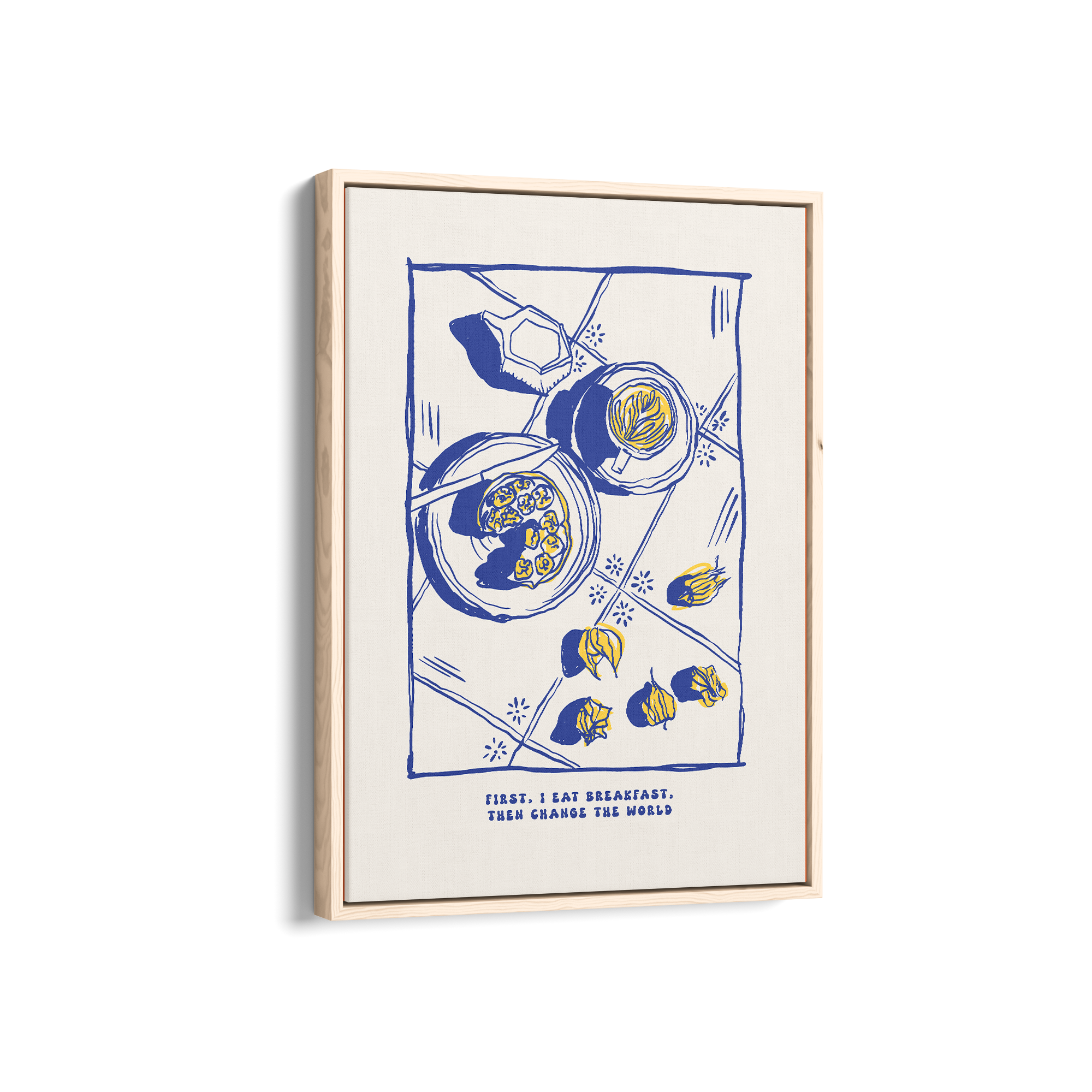 First, I Eat Breakfast Cravings Wall Art