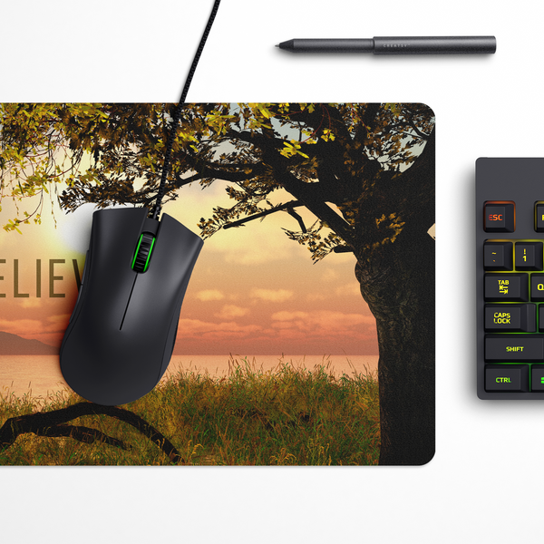 Believe Beautiful Landscape Desk Mat | Desk Pad | Mouse Pad