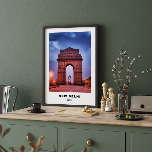 New Delhi Colored City Art