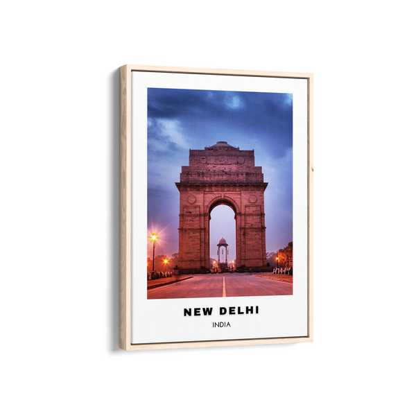 New Delhi Colored City Art