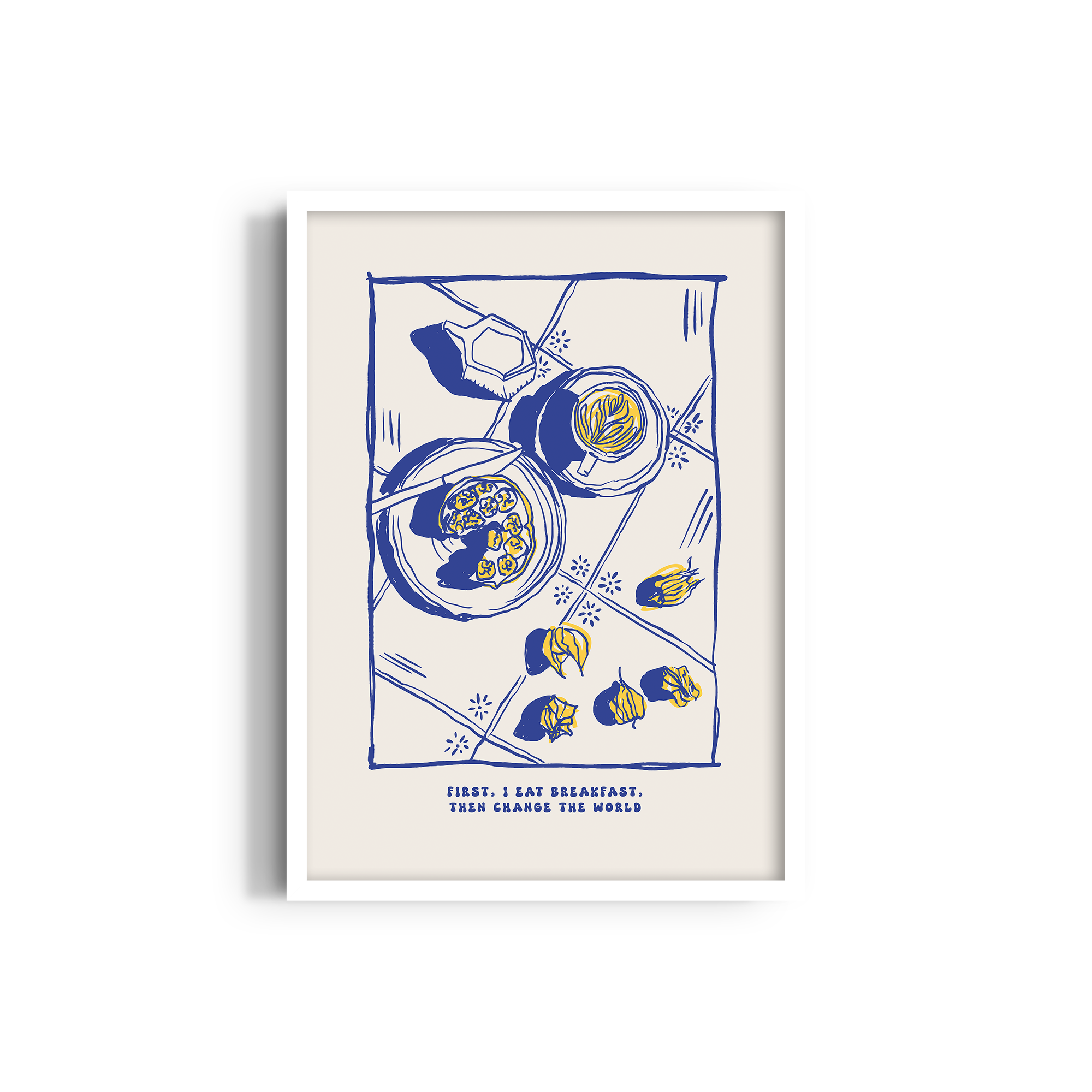 First, I Eat Breakfast Cravings Wall Art