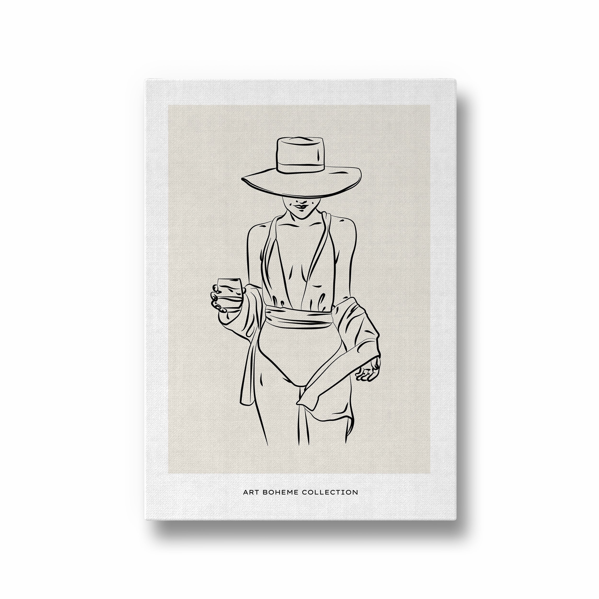 A girl with class Modern Line Wall Art