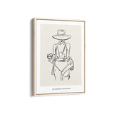 A girl with class Modern Line Wall Art