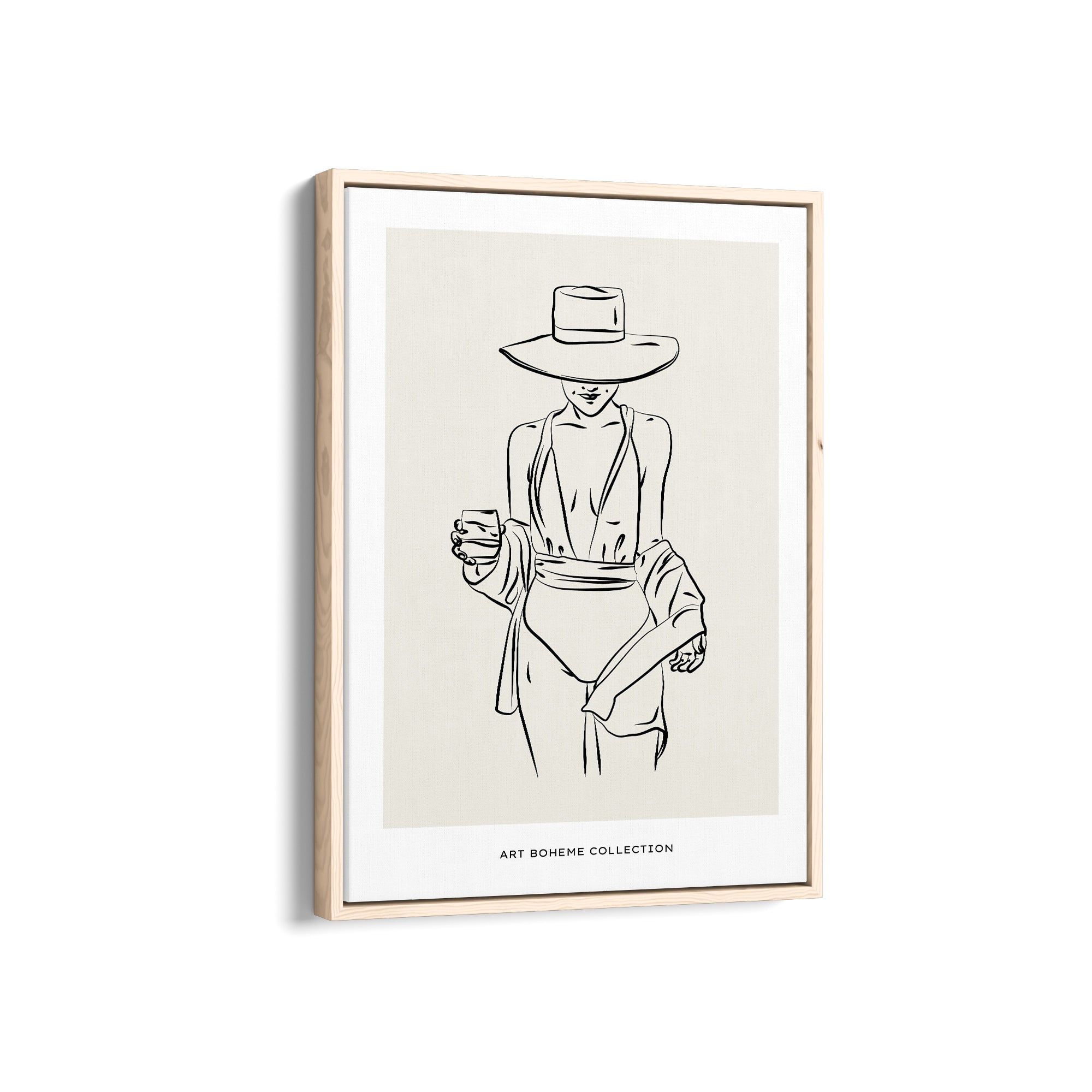 A girl with class Modern Line Wall Art