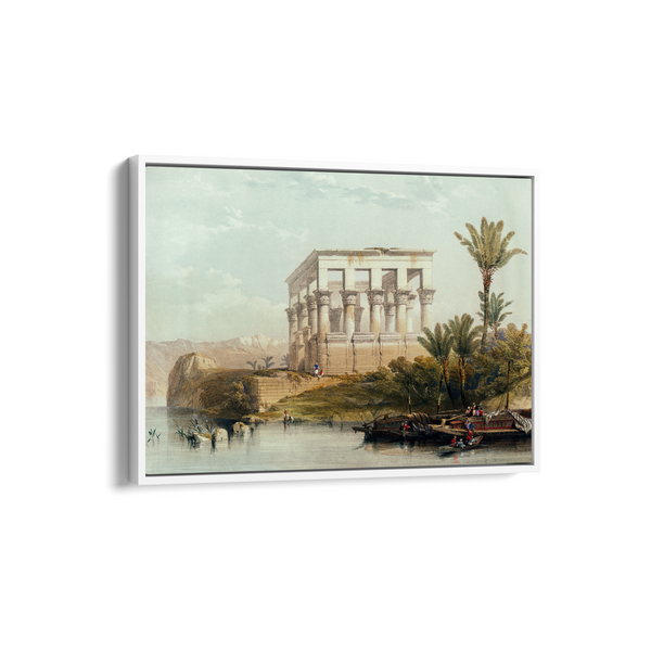 The hypaethral temple at Philae called the Bed of Pharaoh illustration by David Roberts (1796–1864) Landscape Art