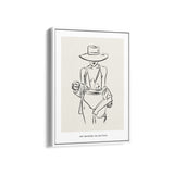 A girl with class Modern Line Wall Art