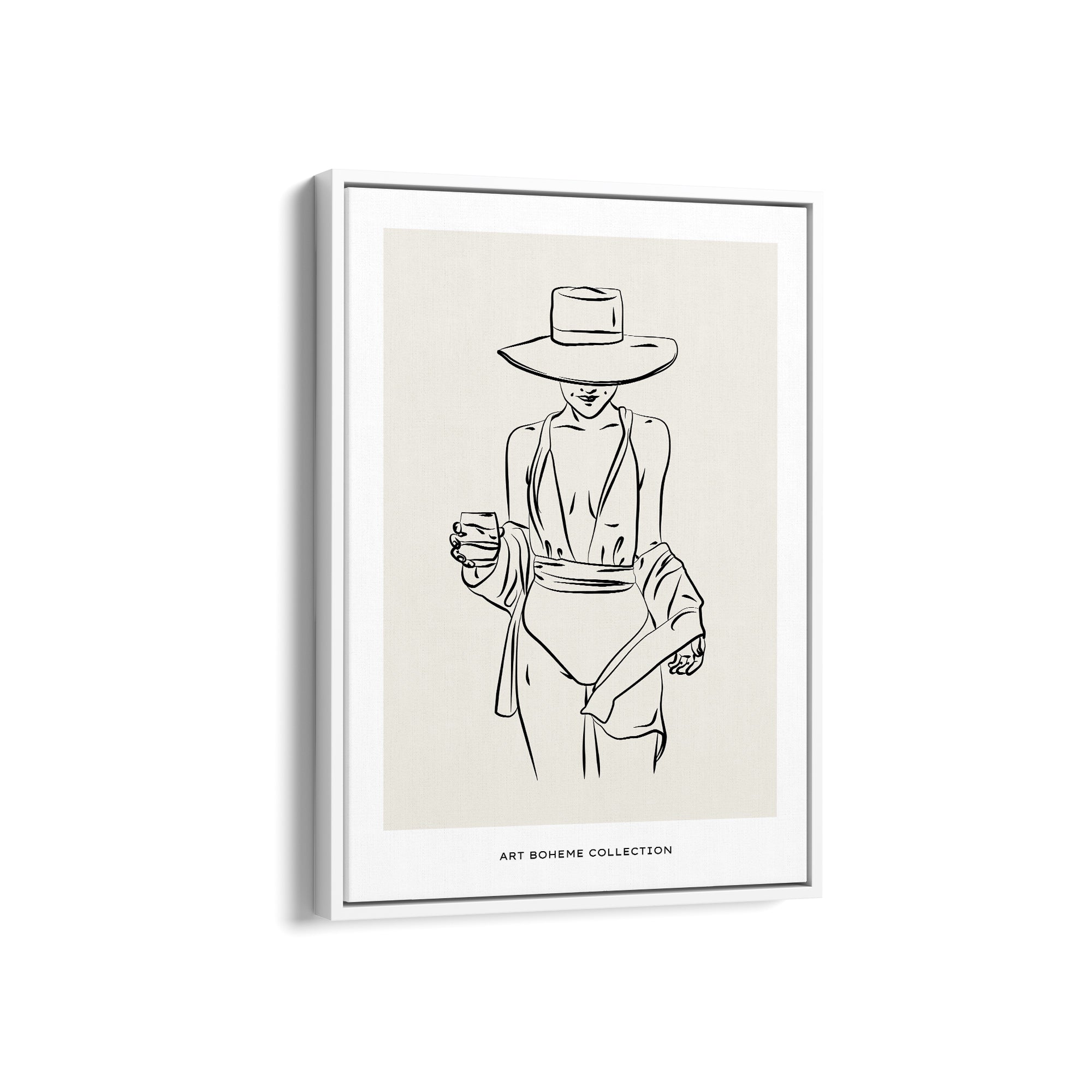 A girl with class Modern Line Wall Art