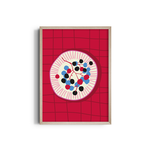 Crimson Feast Artistic Wall Art