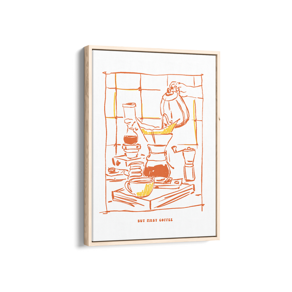But first Coffee Cravings Wall Art