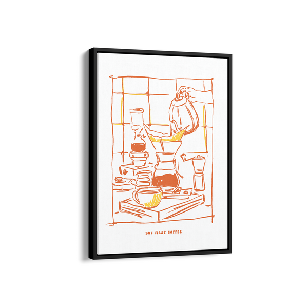 But first Coffee Cravings Wall Art