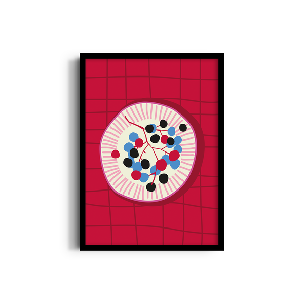 Crimson Feast Artistic Wall Art