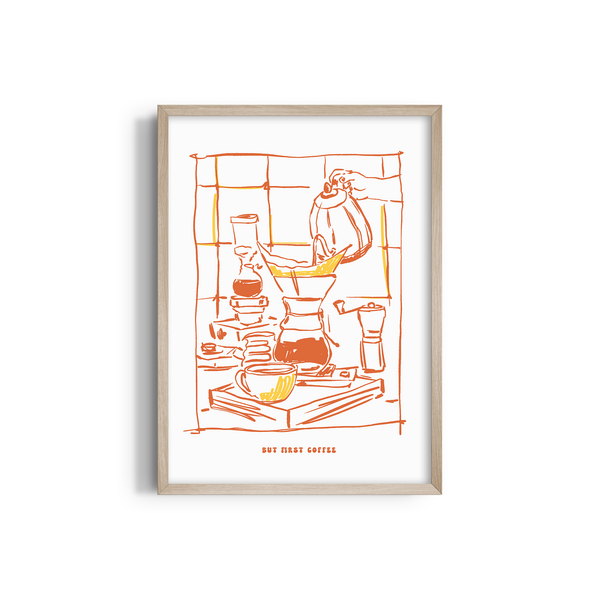 But first Coffee Cravings Wall Art