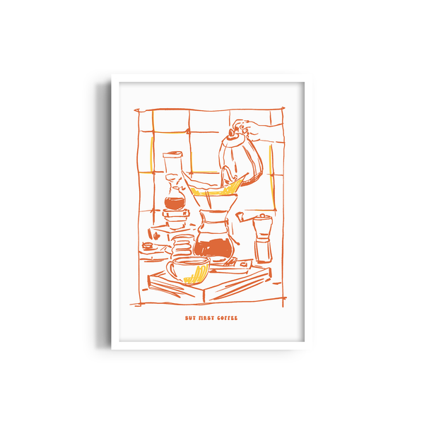 But first Coffee Cravings Wall Art