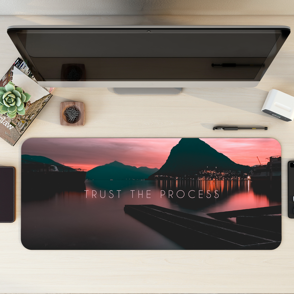 Trust the process Landscape Desk Mat | Desk Pad | Mouse Pad