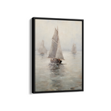 Vessels Adrift on Calm Seas Wall Art