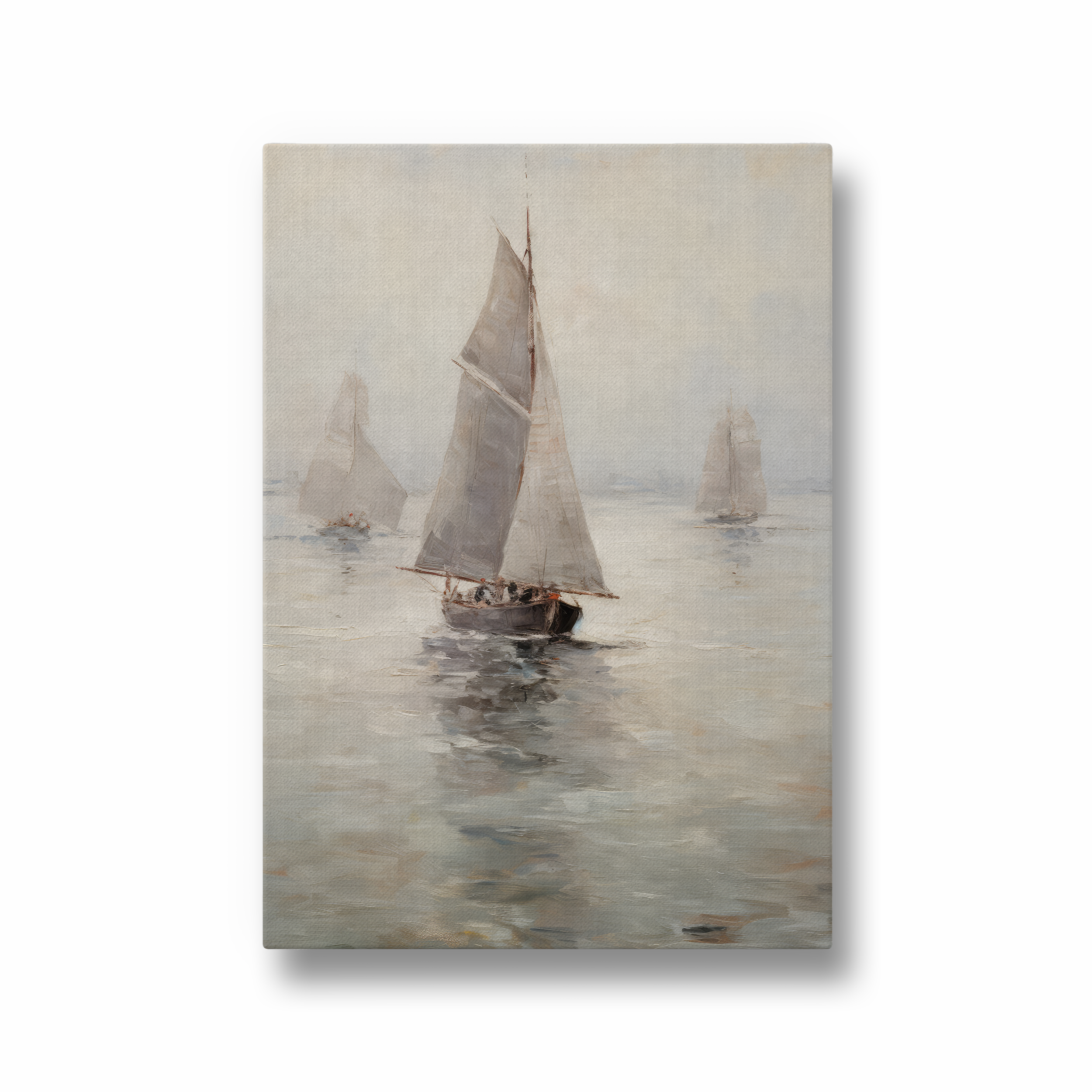 Vessels Adrift on Calm Seas Wall Art