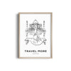 Taj Mahal Modern Line Wall Art