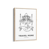 Taj Mahal Modern Line Wall Art