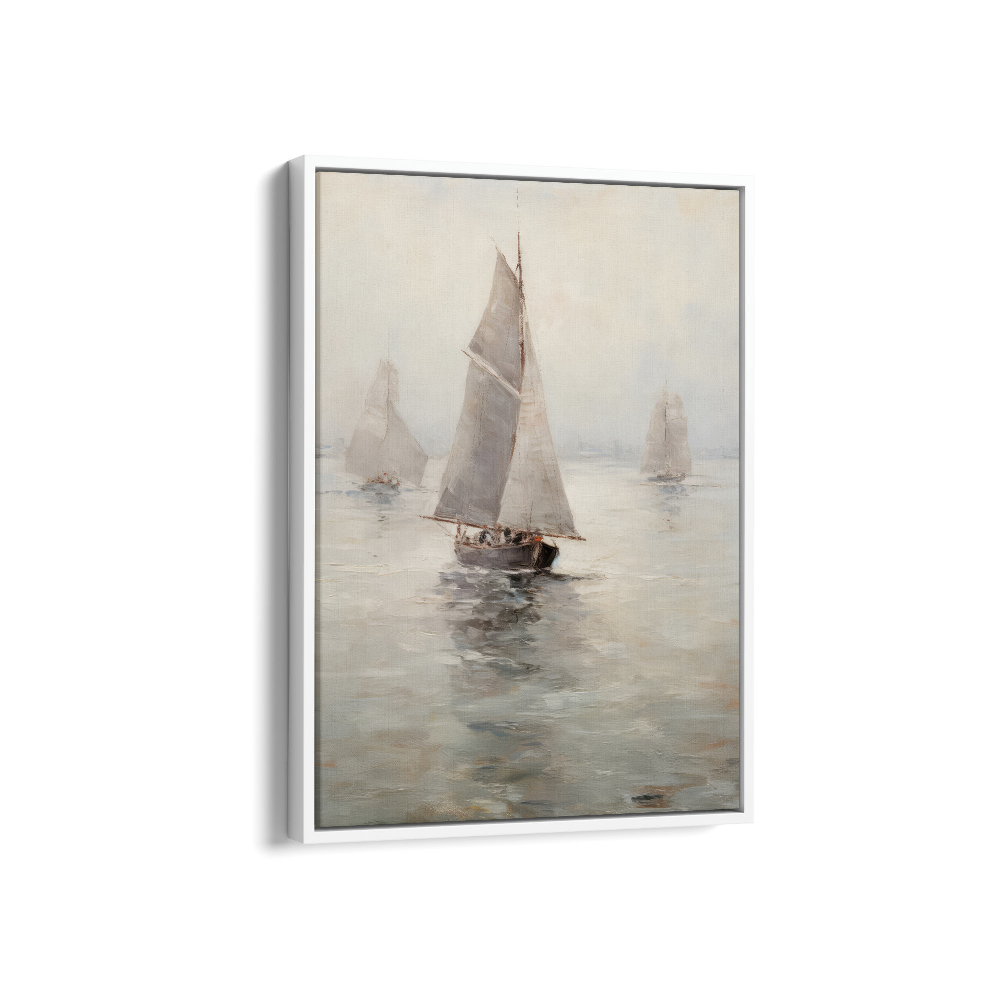 Vessels Adrift on Calm Seas Wall Art