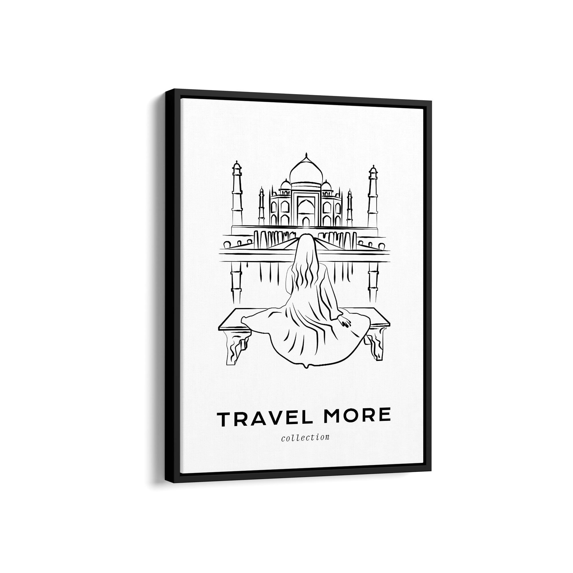 Taj Mahal Modern Line Wall Art