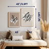 Set of 2 Light Abstract Wall Art