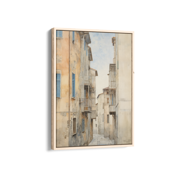 Charming Cobblestone Alley Wall Art