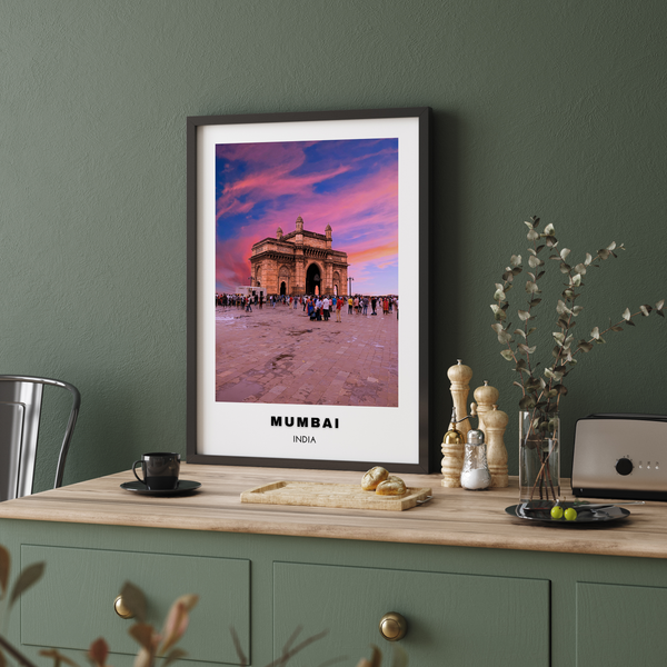 Mumbai Colored City Art