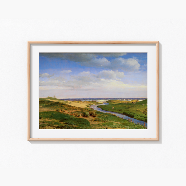 View of the North Coast of Zealand at Dronningmølle by P. C. Skovgaard Landscape Art