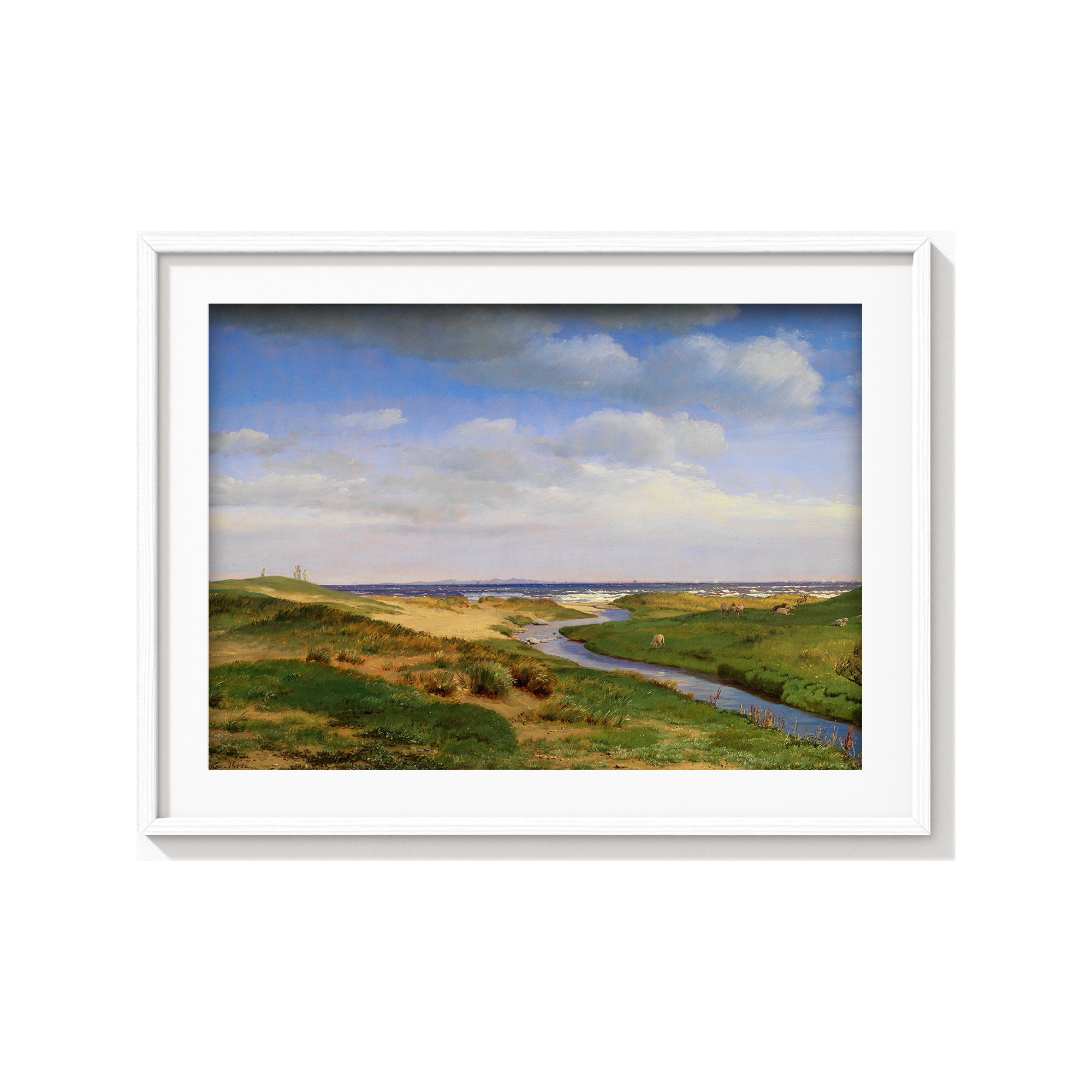 View of the North Coast of Zealand at Dronningmølle by P. C. Skovgaard Landscape Art