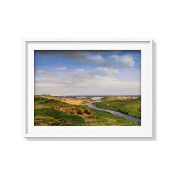 View of the North Coast of Zealand at Dronningmølle by P. C. Skovgaard Landscape Art