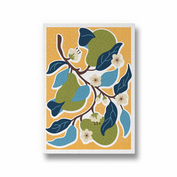 Luminous Pear Elegance Aesthetic Wall Art